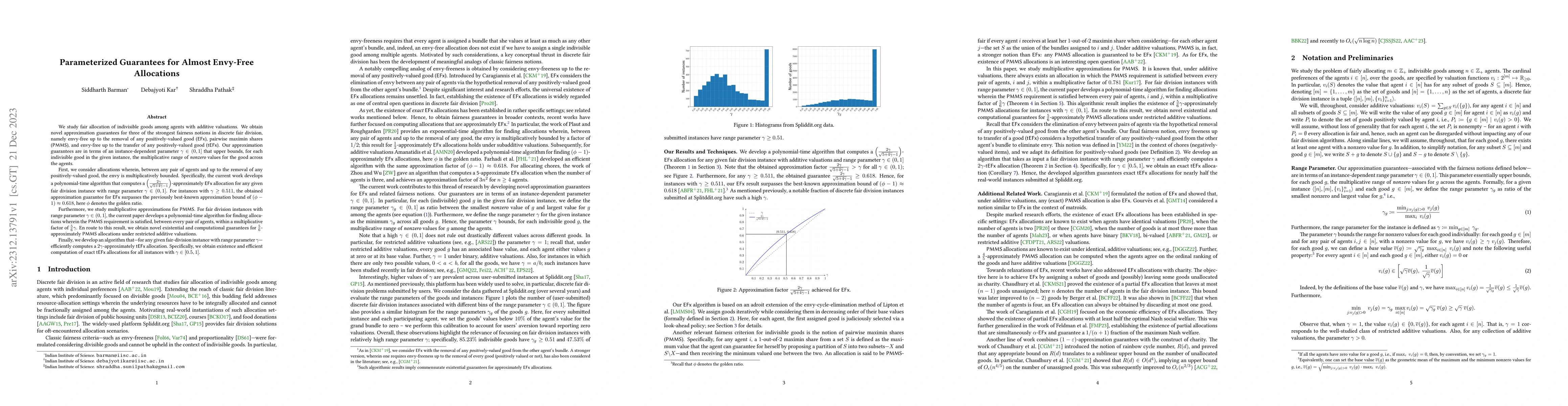 Thumbnail for Parameterized Guarantees for Almost Envy-Free Allocations