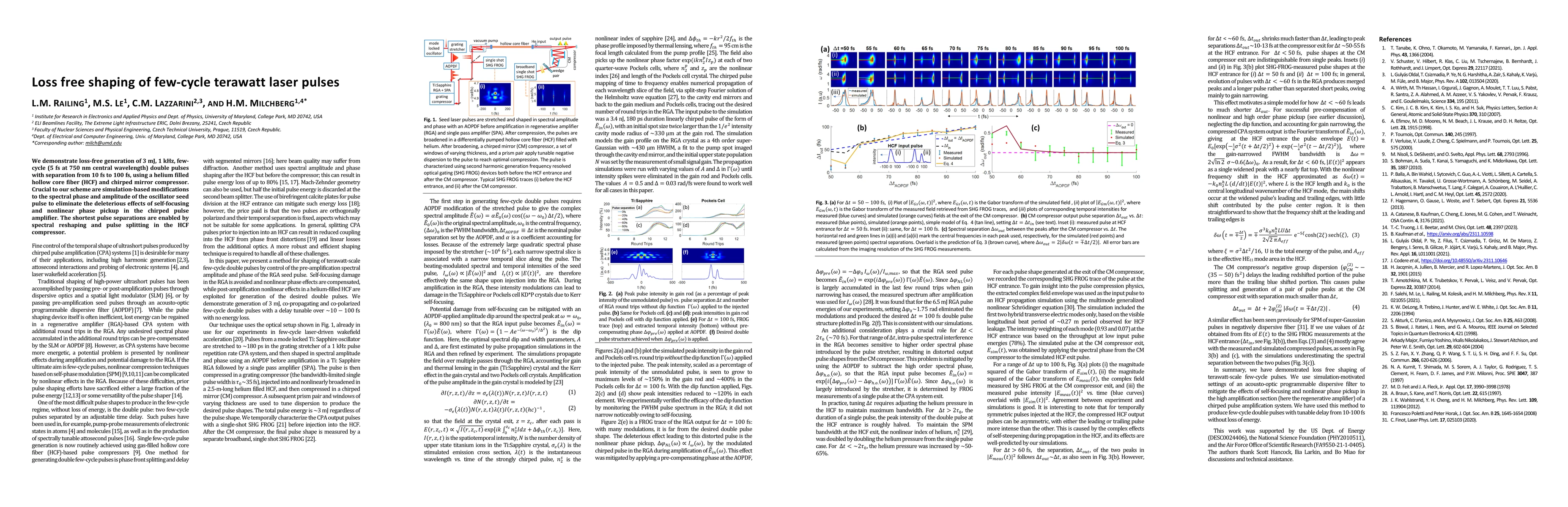 Thumbnail for Loss free shaping of few-cycle terawatt laser pulses