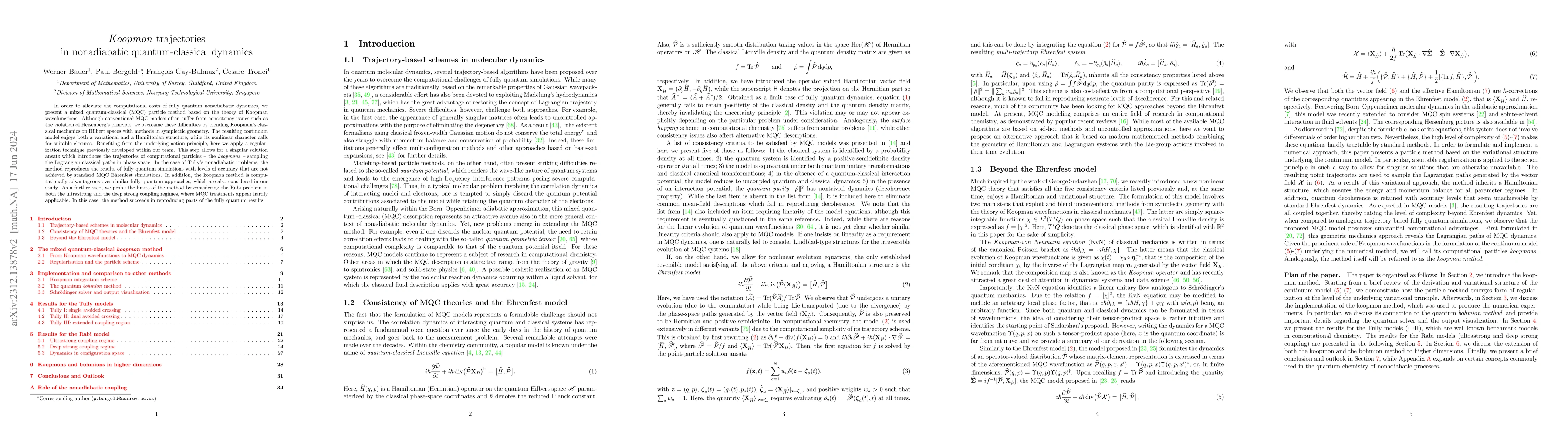 Thumbnail for Koopmon trajectories in nonadiabatic quantum-classical dynamics