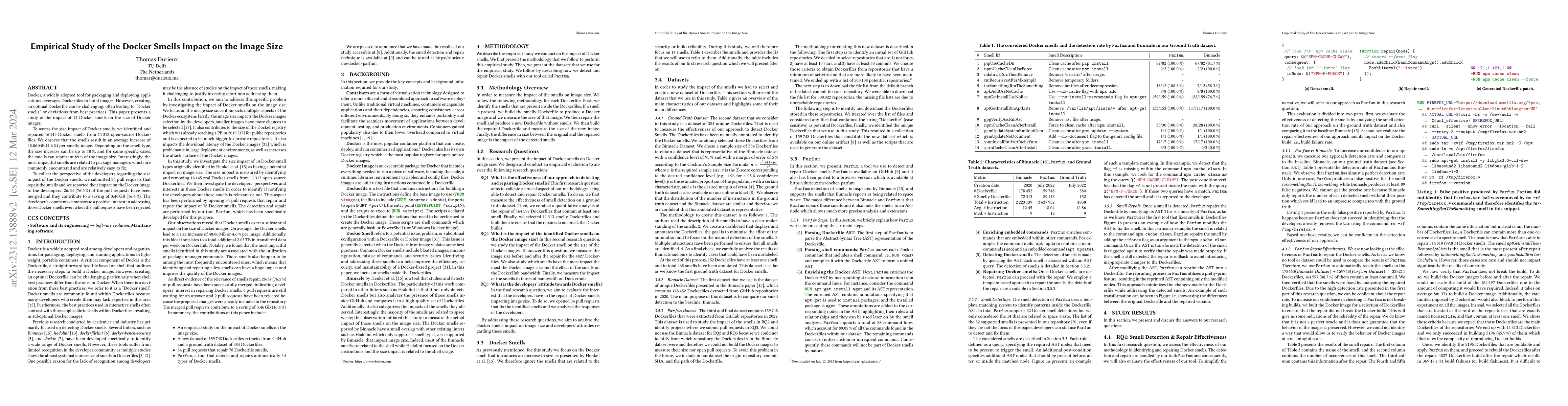 Thumbnail for Empirical Study of the Docker Smells Impact on the Image Size