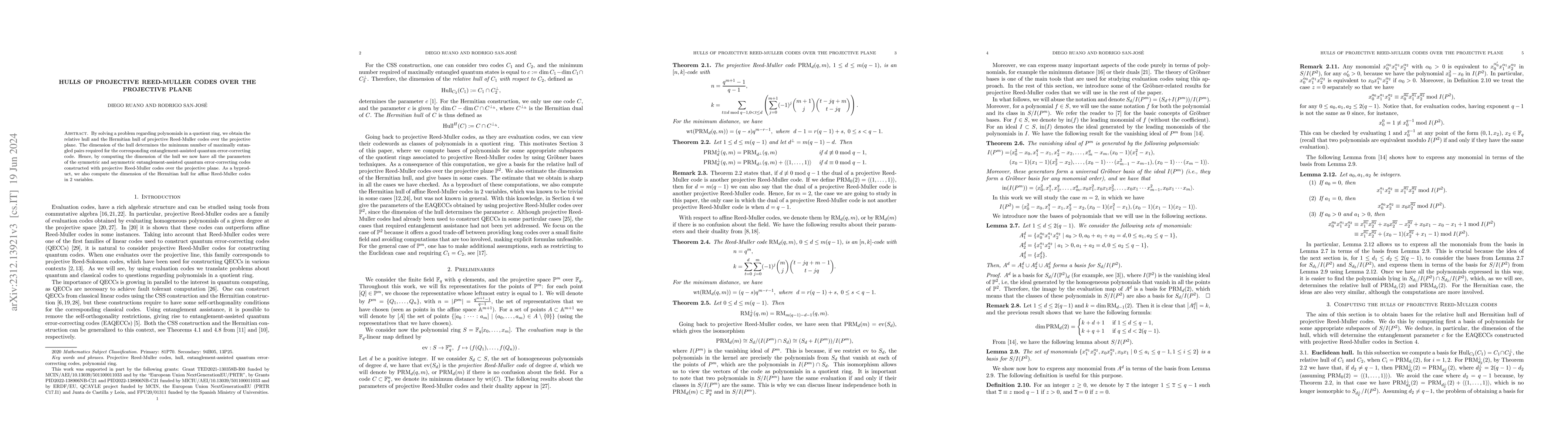 Thumbnail for Hulls of projective Reed-Muller codes over the projective plane
