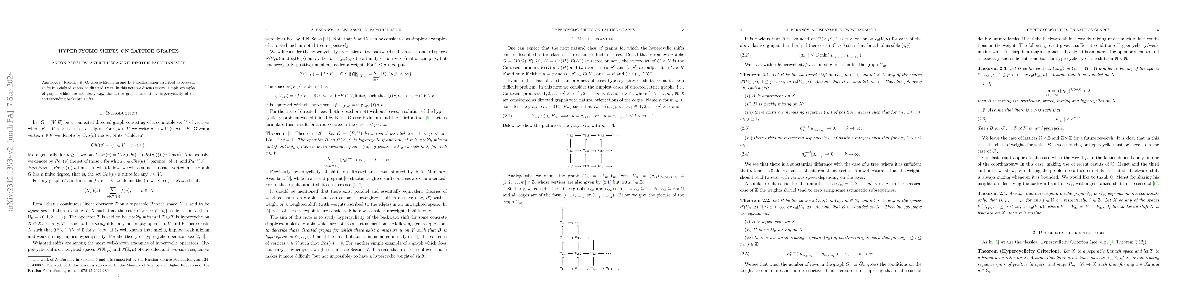 Thumbnail for Hypercyclic shifts on lattice graphs