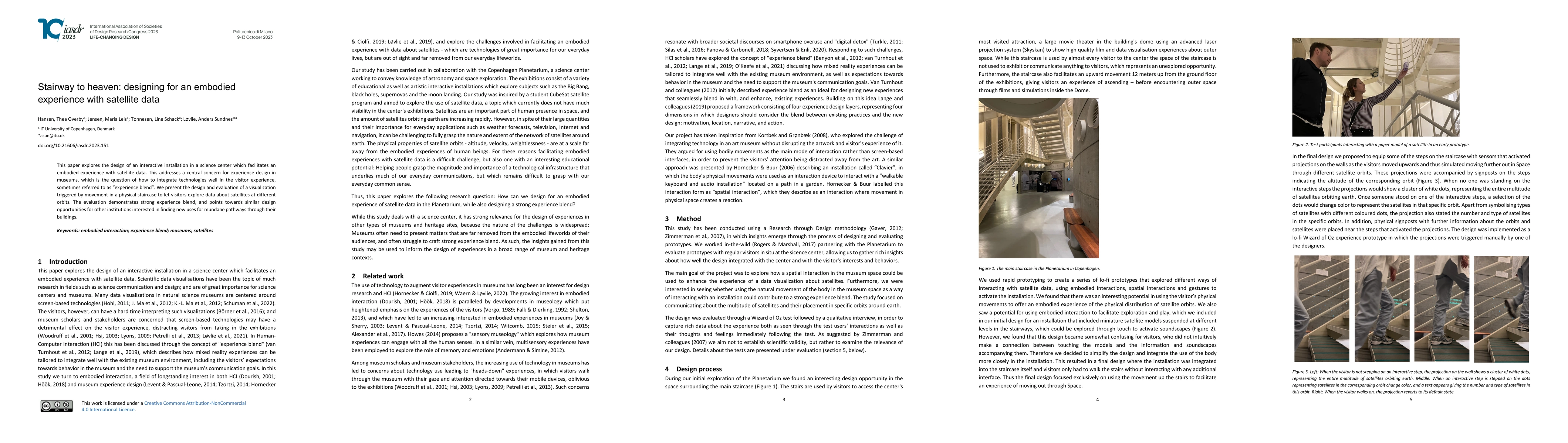 Thumbnail for Stairway to heaven: designing for an embodied experience with satellite
  data