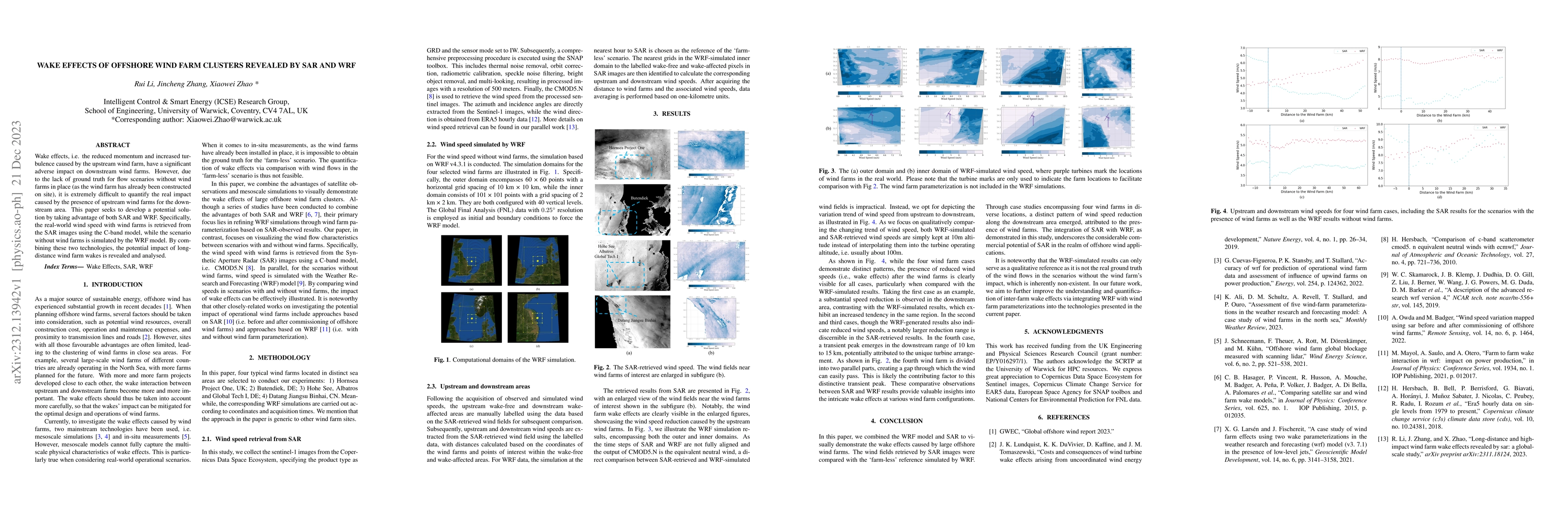 Thumbnail for Wake effects of offshore wind farm clusters revealed by SAR and WRF