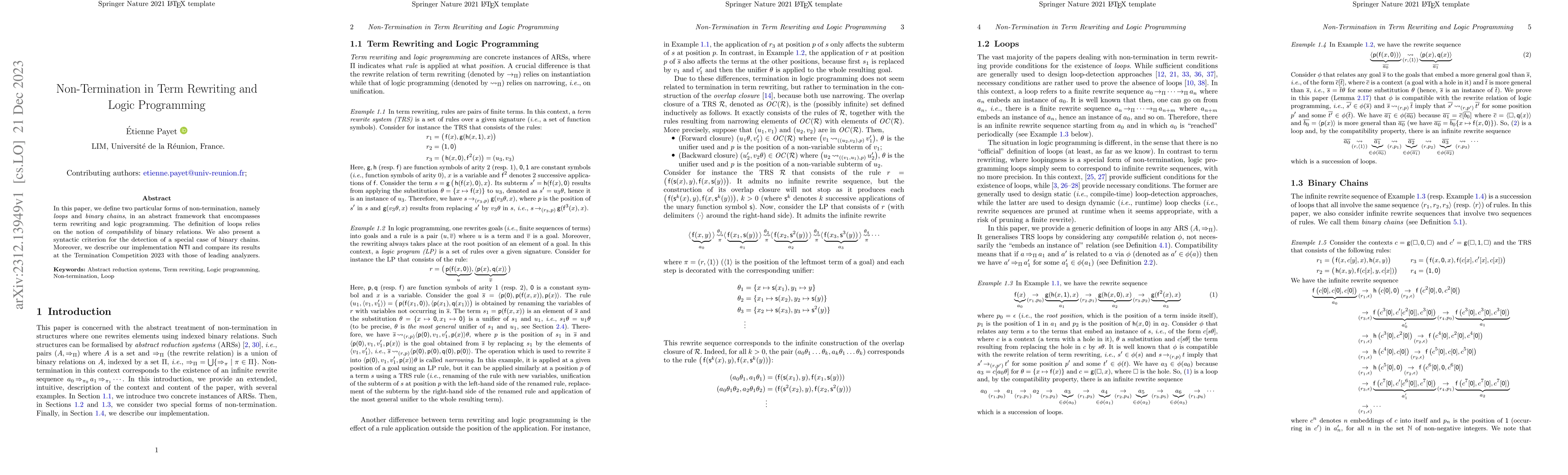 Thumbnail for Non-Termination in Term Rewriting and Logic Programming