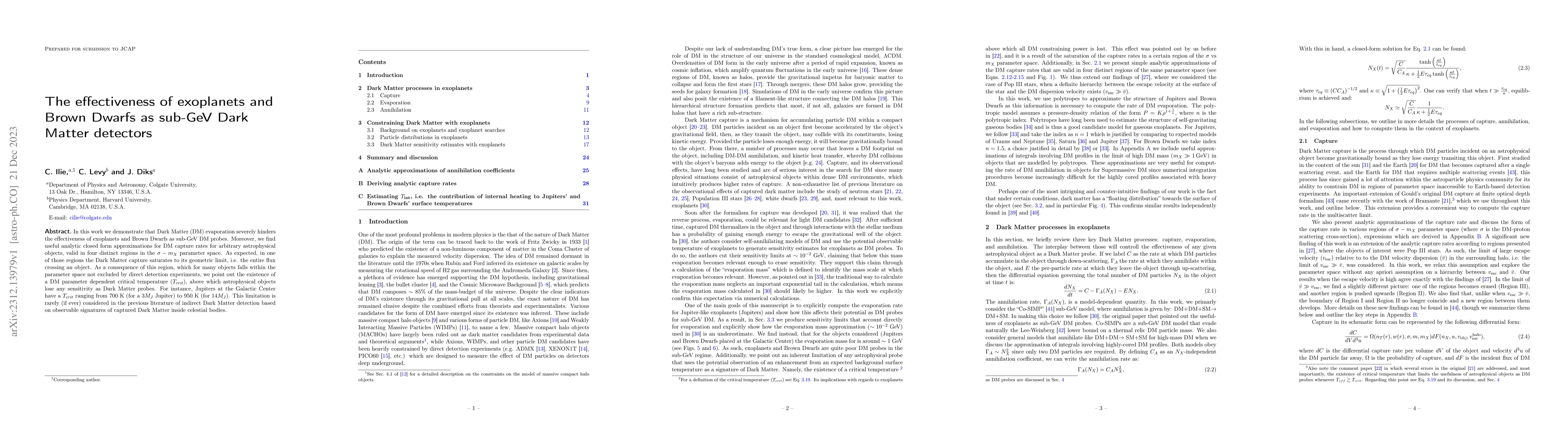 Thumbnail for The effectiveness of exoplanets and Brown Dwarfs as sub-GeV Dark Matter
  detectors