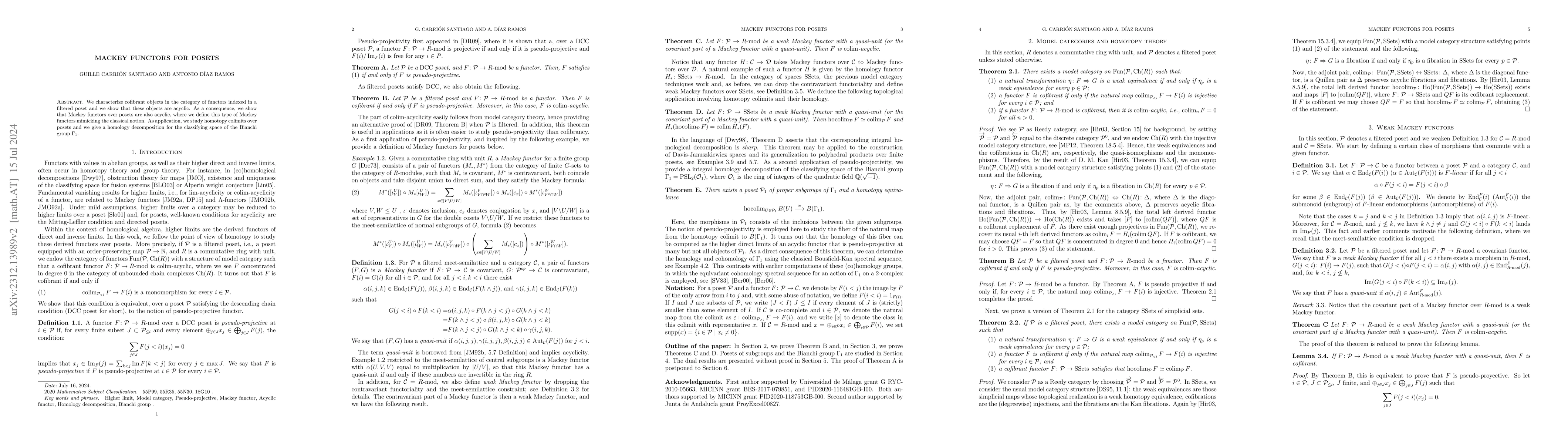Thumbnail for Mackey functors for posets