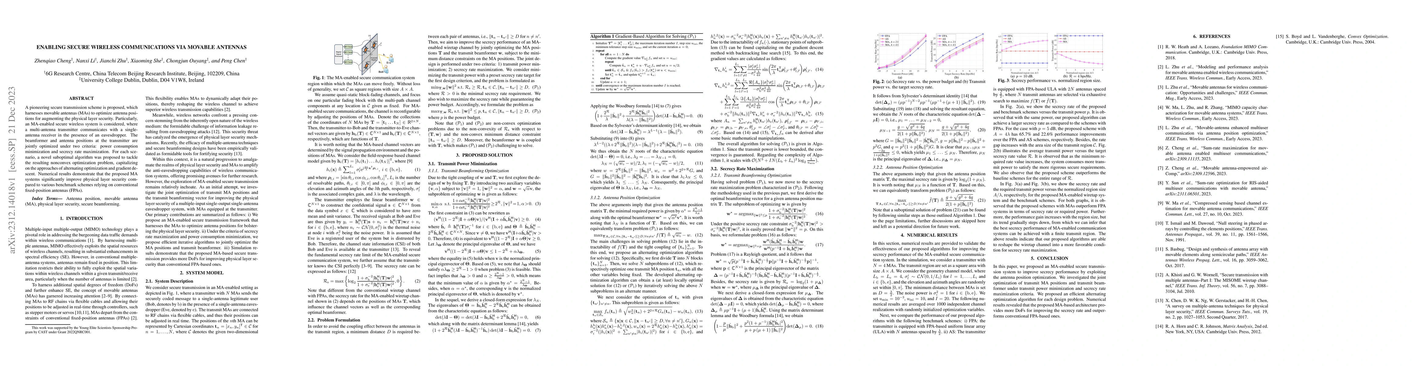 Thumbnail for Enabling Secure Wireless Communications via Movable Antennas
