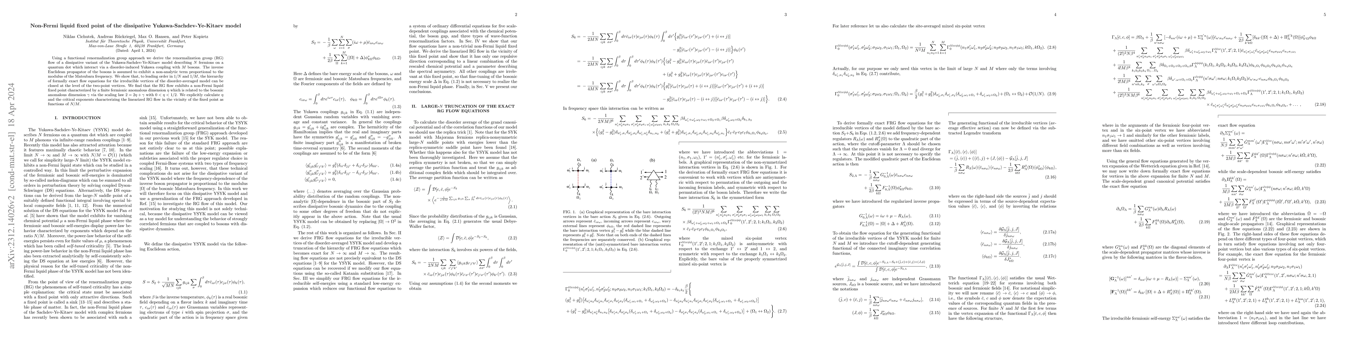 Thumbnail for Non-Fermi liquid fixed point of the dissipative Yukawa-Sachdev-Ye-Kitaev
  model