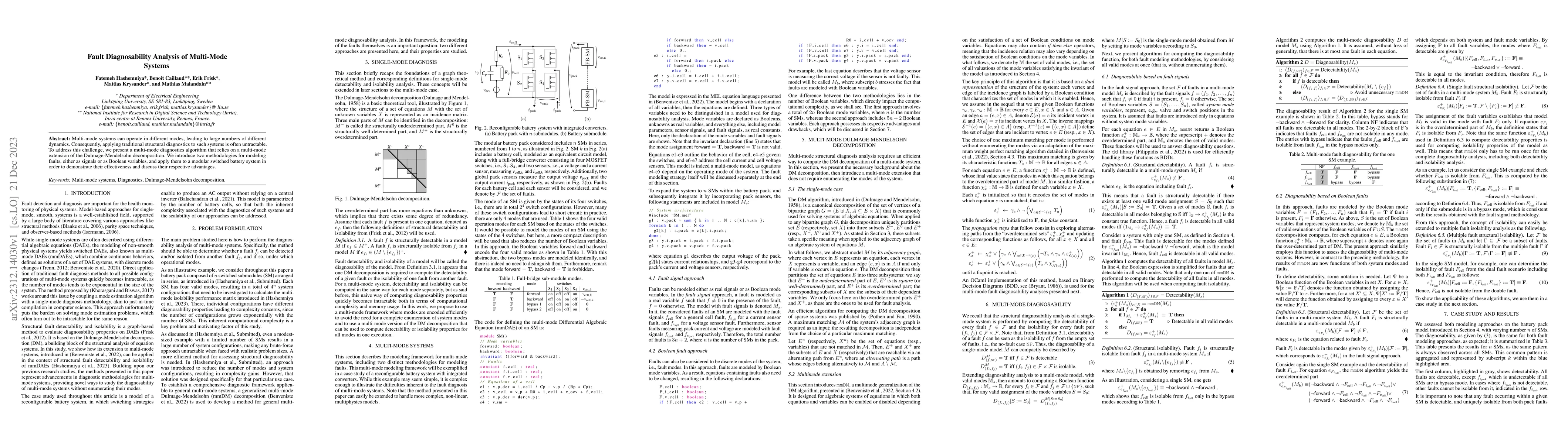 Thumbnail for Fault Diagnosability Analysis of Multi-Mode Systems