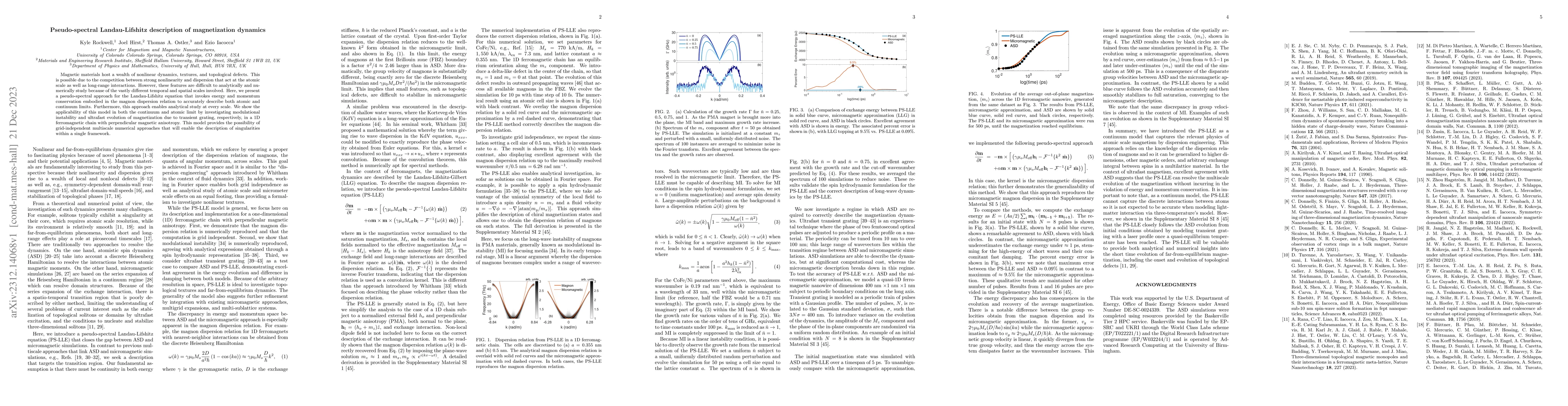 Thumbnail for Pseudo-spectral Landau-Lifshitz description of magnetization dynamics