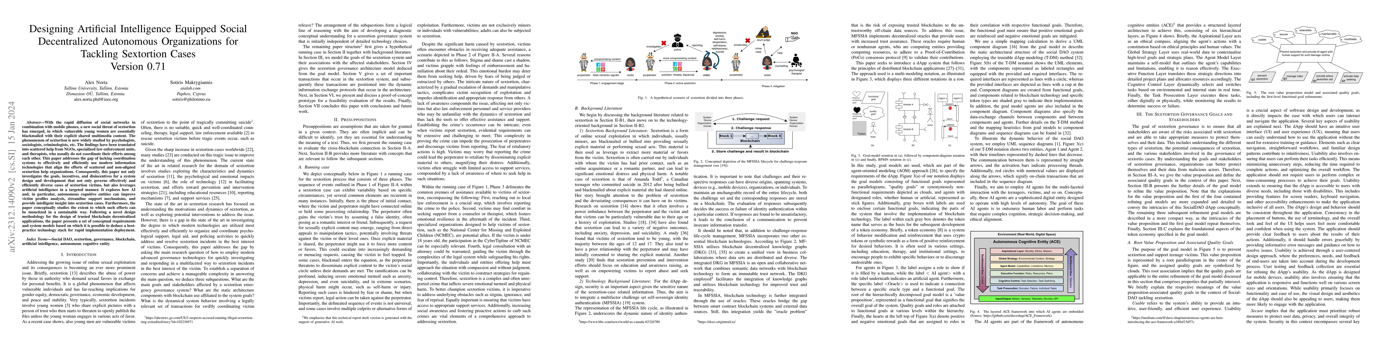Thumbnail for Designing Artificial Intelligence Equipped Social Decentralized
  Autonomous Organizations for Tackling Sextortion Cases Version 0.7