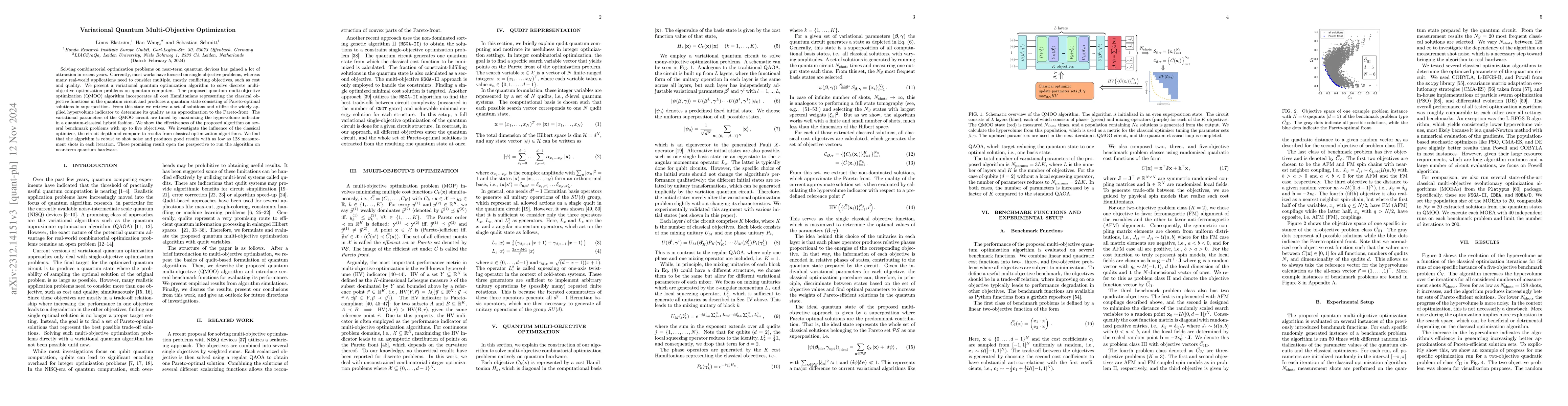Thumbnail for Variational Quantum Multi-Objective Optimization
