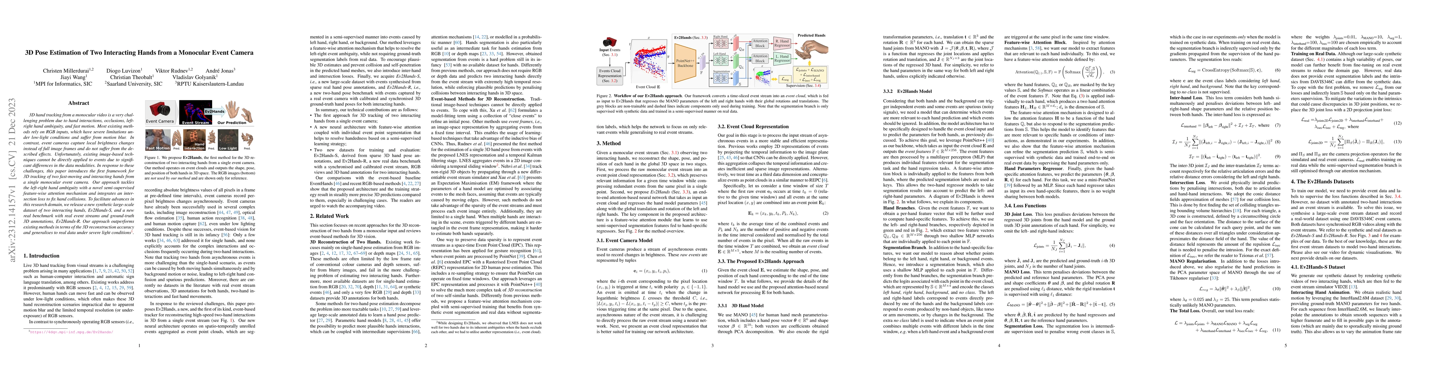Thumbnail for 3D Pose Estimation of Two Interacting Hands from a Monocular Event
  Camera