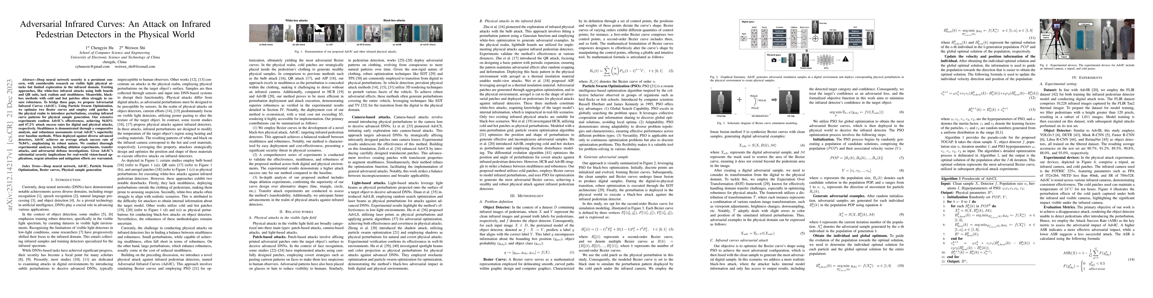 Thumbnail for Adversarial Infrared Curves: An Attack on Infrared Pedestrian Detectors
  in the Physical World