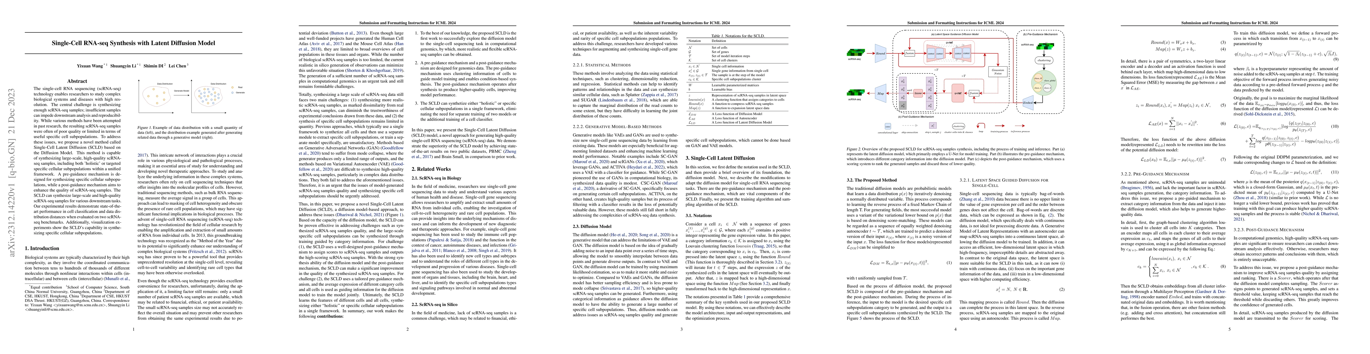 Thumbnail for Single-Cell RNA-seq Synthesis with Latent Diffusion Model