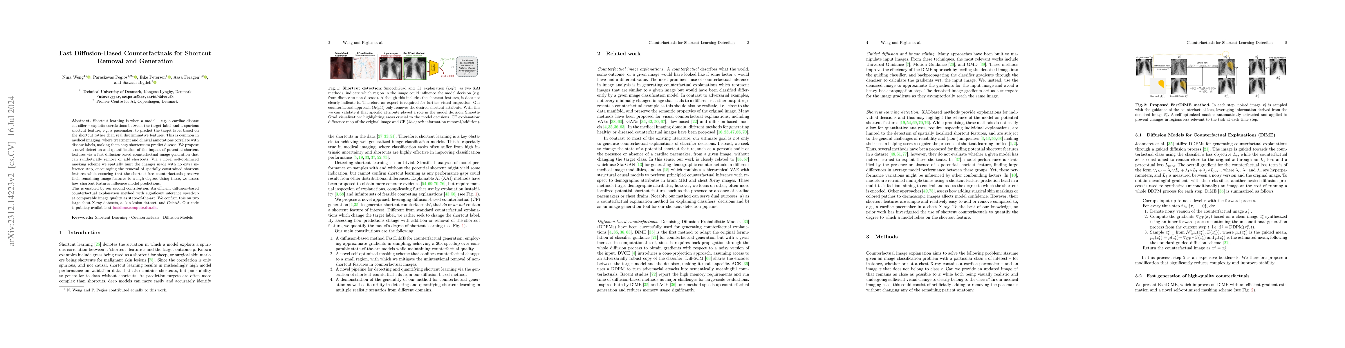 Thumbnail for Fast Diffusion-Based Counterfactuals for Shortcut Removal and Generation