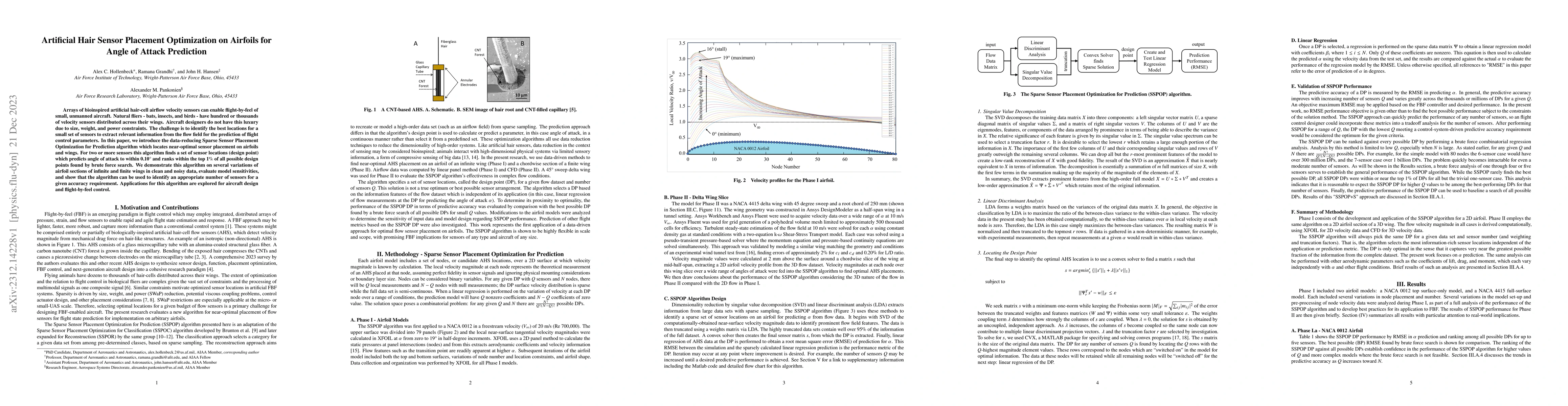 Thumbnail for Artificial Hair Sensor Placement Optimization on Airfoils for Angle of
  Attack Prediction