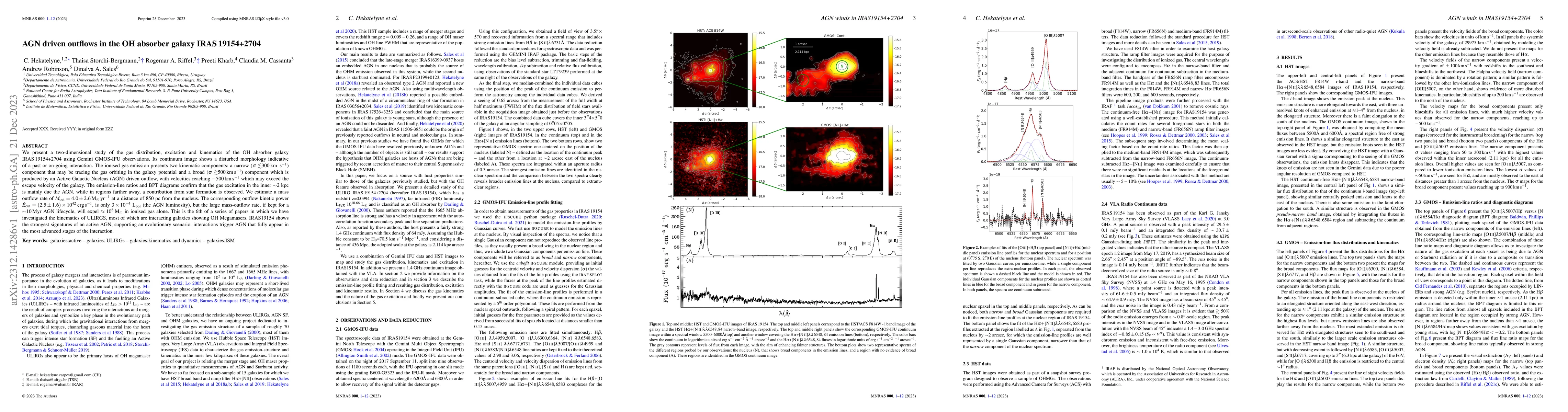Thumbnail for AGN driven outflows in the OH absorber galaxy IRAS 19154+2704