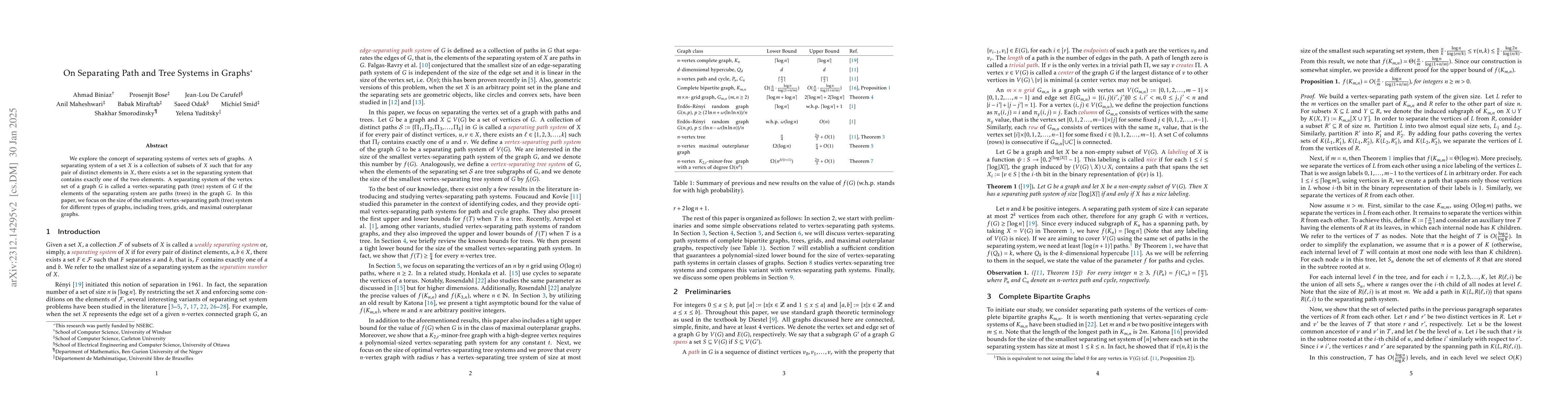 Thumbnail for On Separating Path and Tree Systems in Graphs