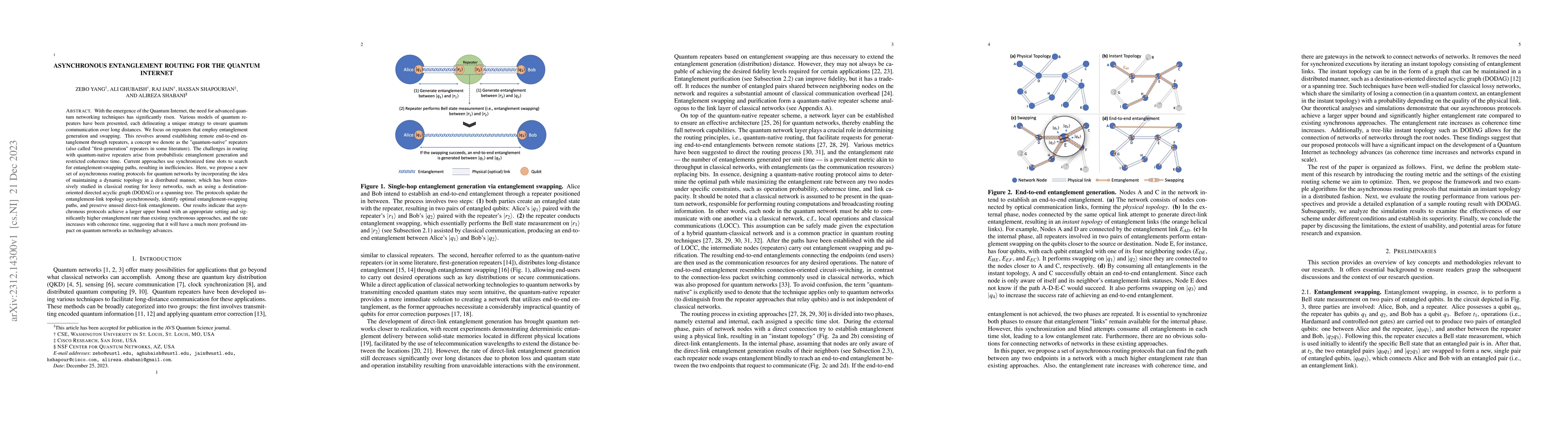Thumbnail for Asynchronous Entanglement Routing for the Quantum Internet
