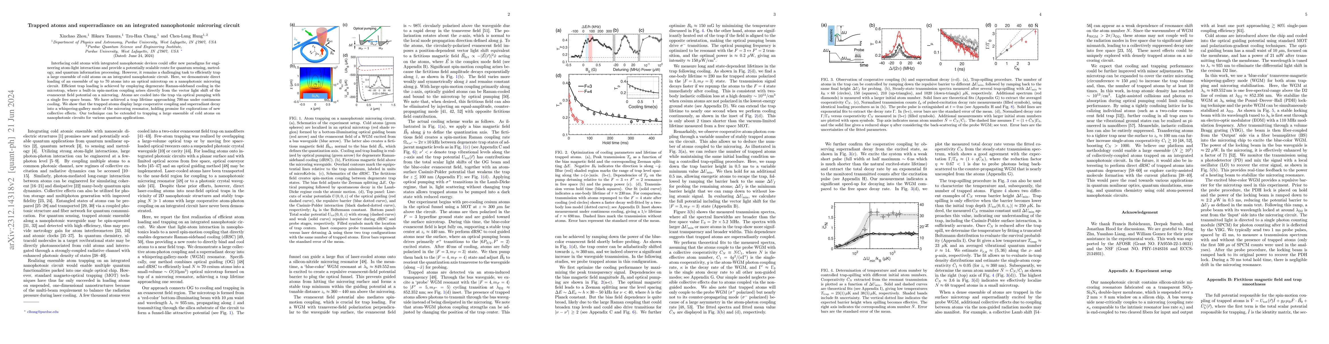 Thumbnail for Trapped atoms and superradiance on an integrated nanophotonic microring
  circuit