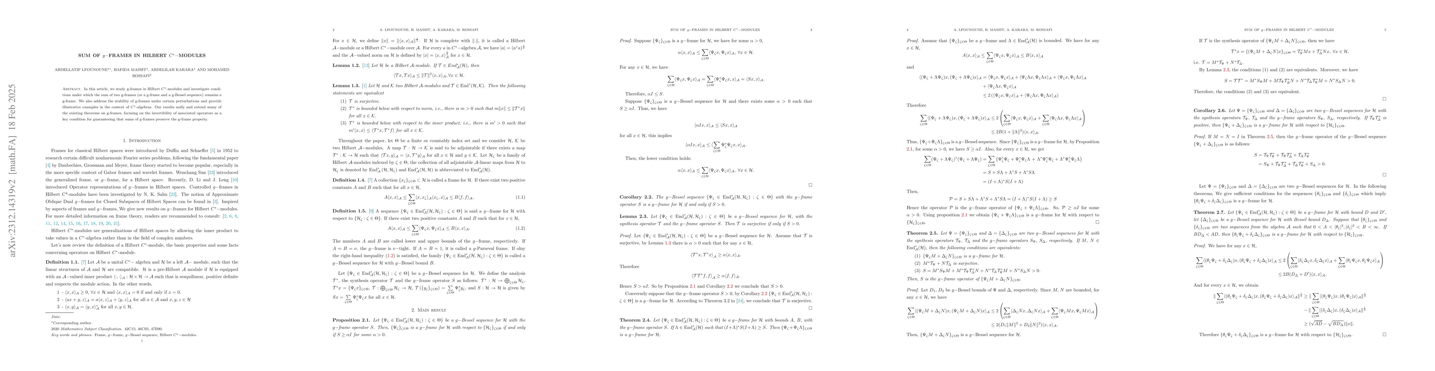 Thumbnail for Sum of $g-$frames in Hilbert $C^{\ast}-$modules