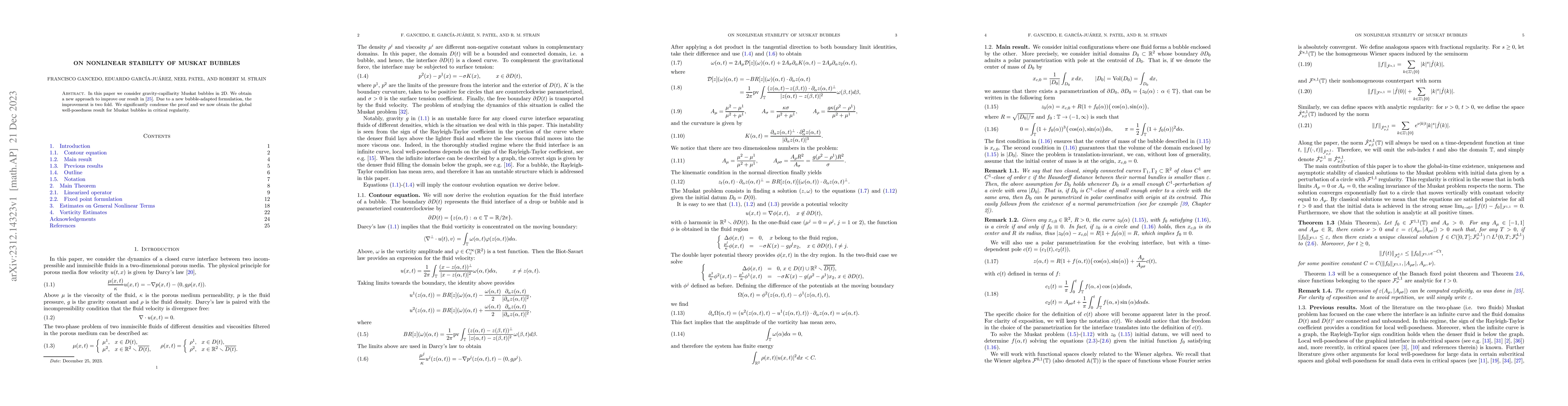 Thumbnail for On Nonlinear Stability of Muskat Bubbles