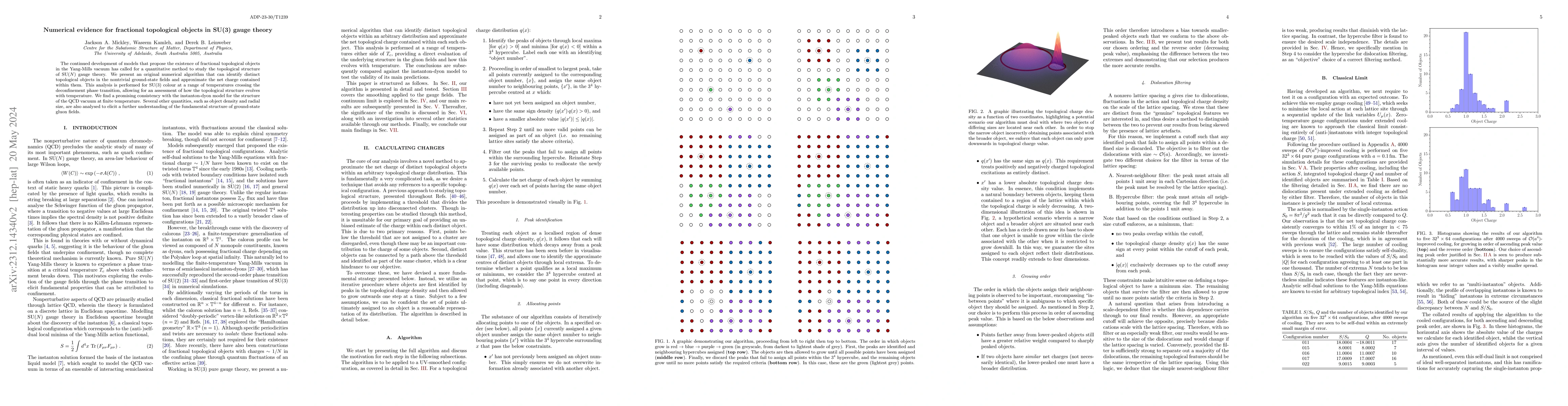 Thumbnail for Numerical evidence for fractional topological objects in SU(3) gauge
  theory