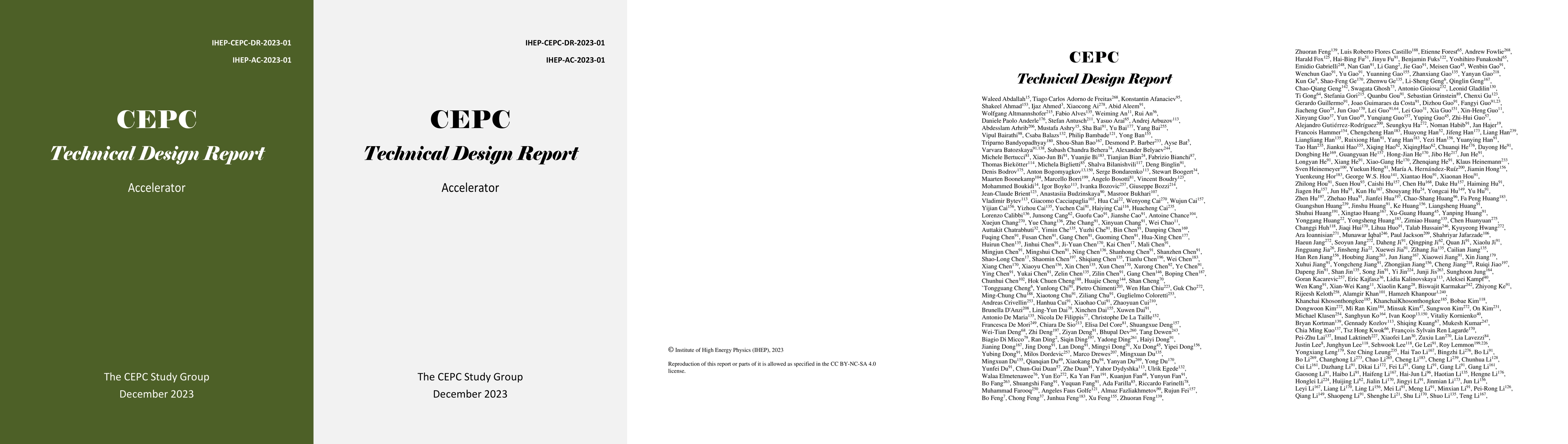 Thumbnail for CEPC Technical Design Report -- Accelerator (v2)