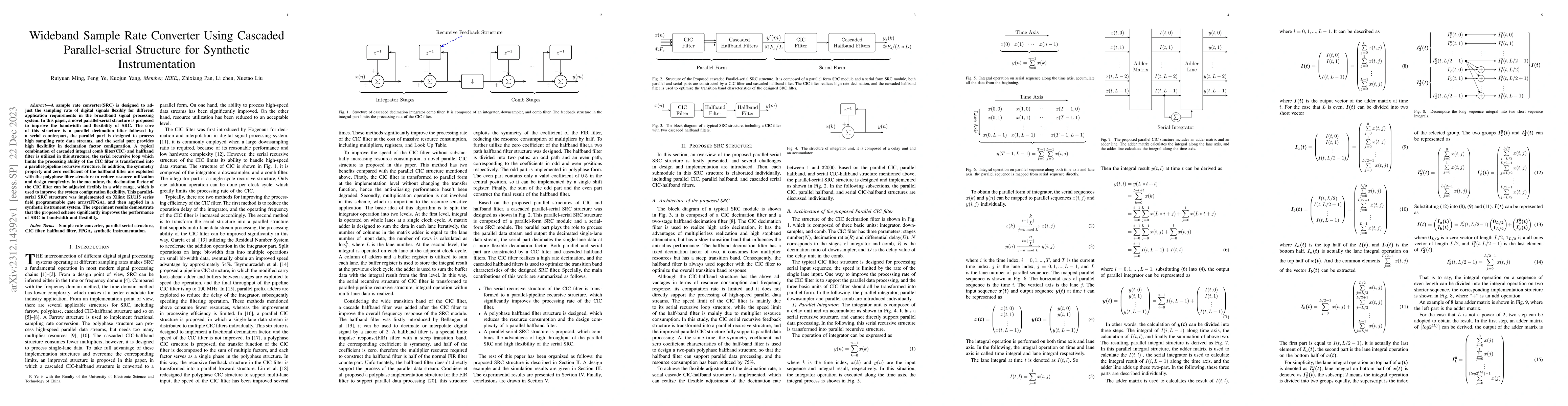 Thumbnail for Wideband Sample Rate Converter Using Cascaded Parallel-serial Structure
  for Synthetic Instrumentation