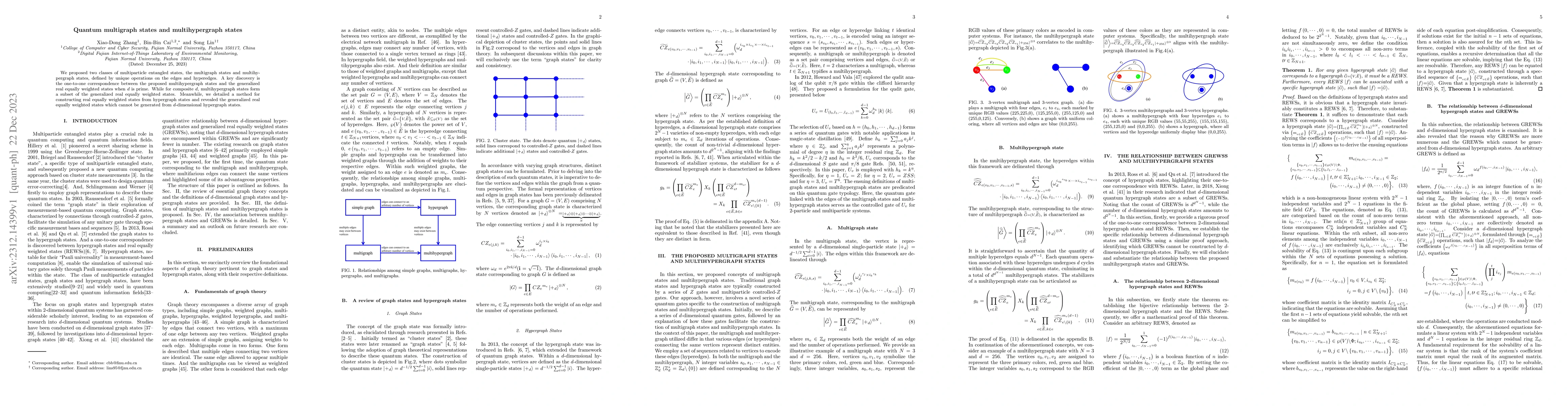 Thumbnail for Quantum multigraph states and multihypergraph states