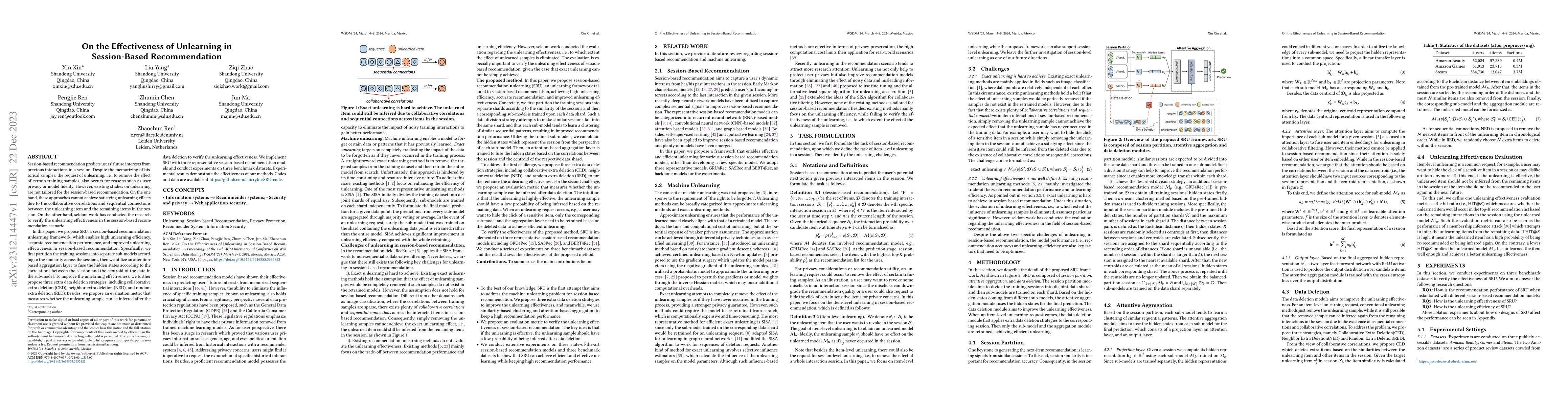 Thumbnail for On the Effectiveness of Unlearning in Session-Based Recommendation