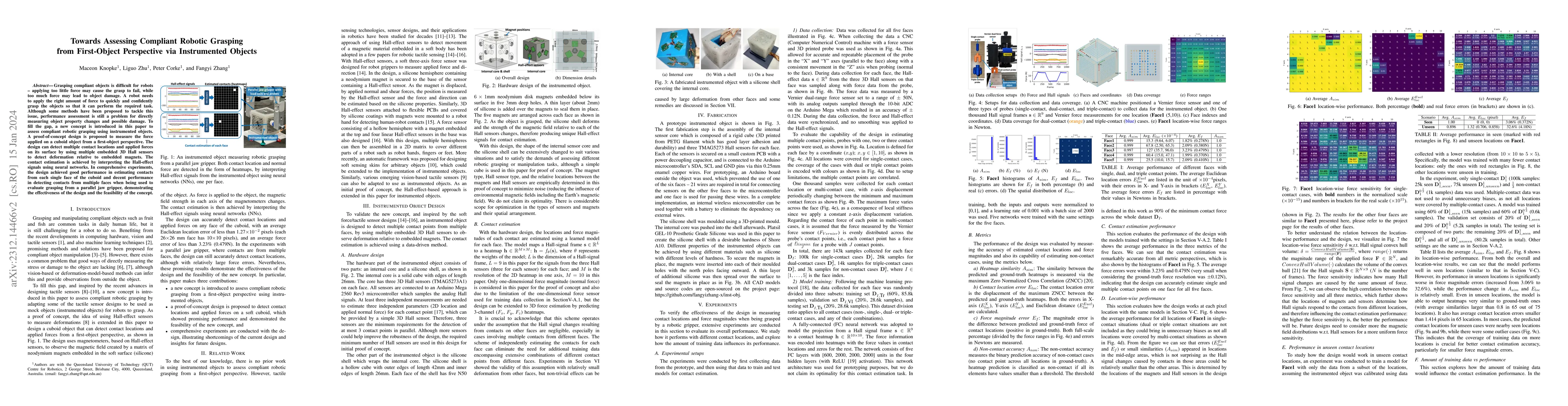 Thumbnail for Towards Assessing Compliant Robotic Grasping from First-Object
  Perspective via Instrumented Objects