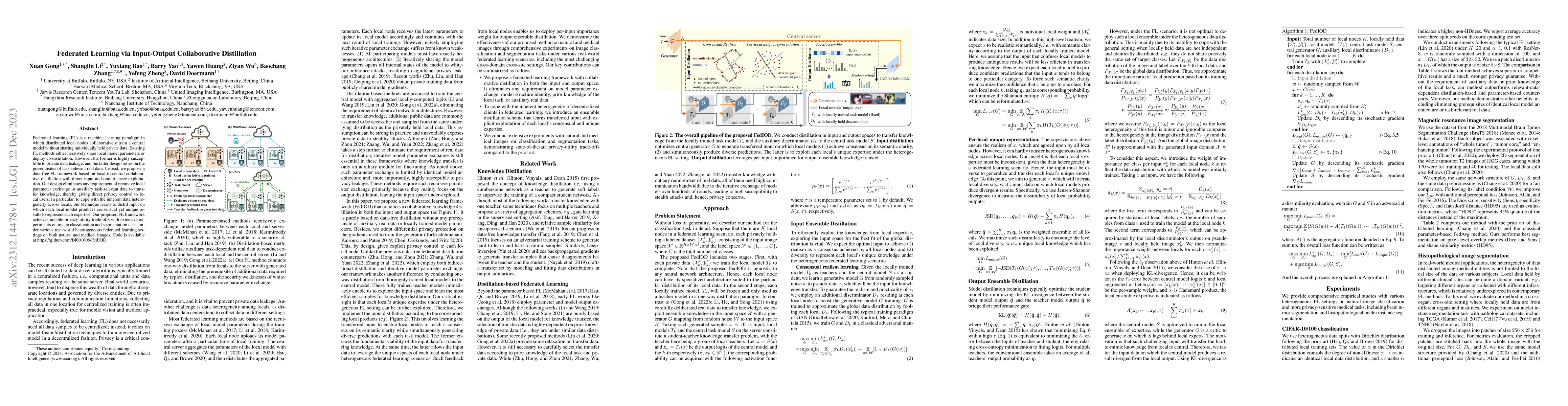 Thumbnail for Federated Learning via Input-Output Collaborative Distillation