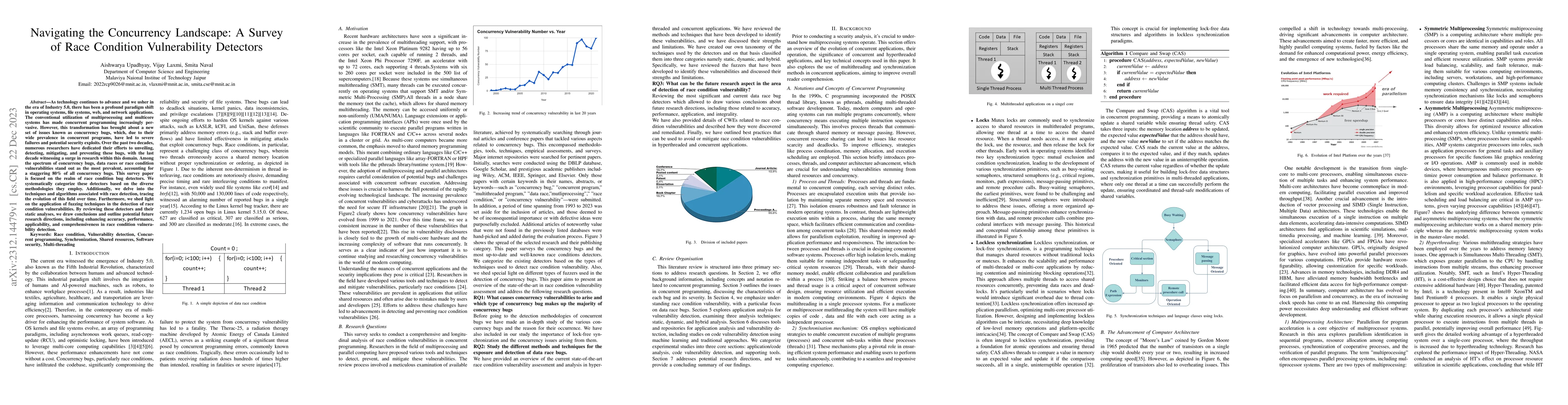 Thumbnail for Navigating the Concurrency Landscape: A Survey of Race Condition
  Vulnerability Detectors
