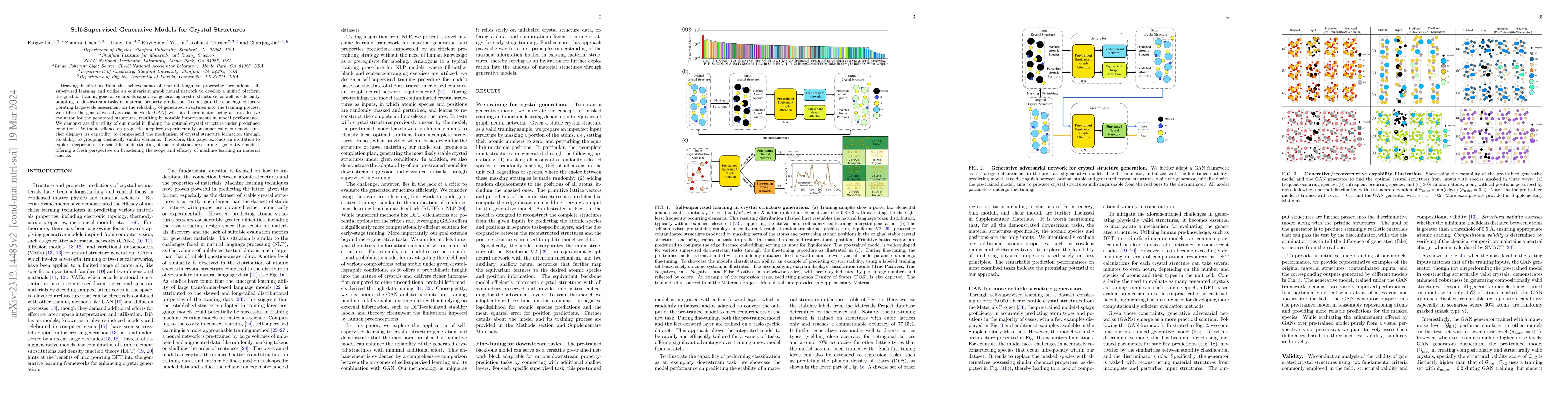 Thumbnail for Self-Supervised Generative Models for Crystal Structures