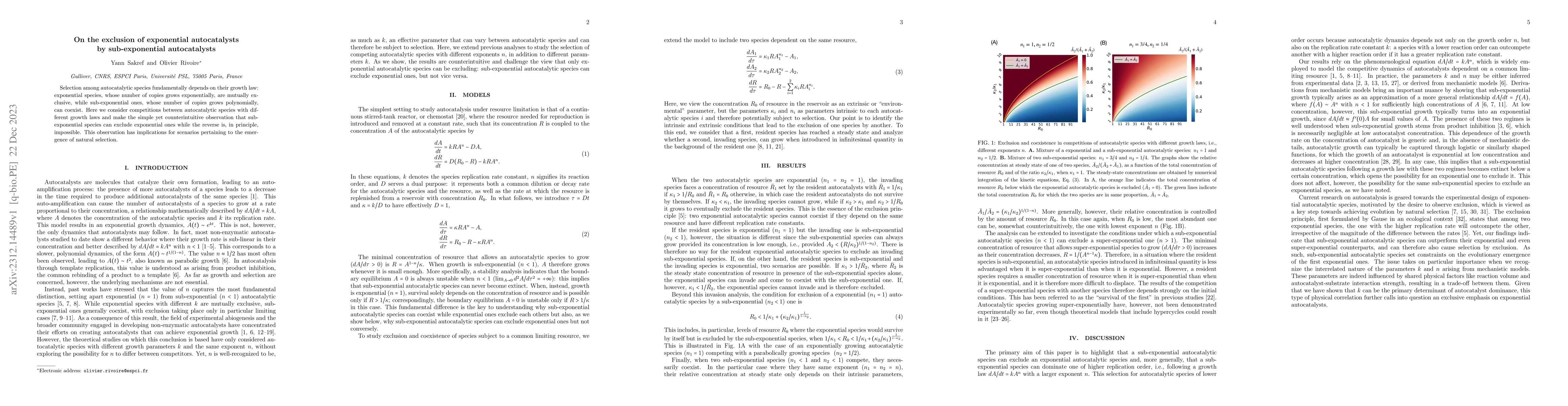 Thumbnail for On the exclusion of exponential autocatalysts by sub-exponential
  autocatalysts