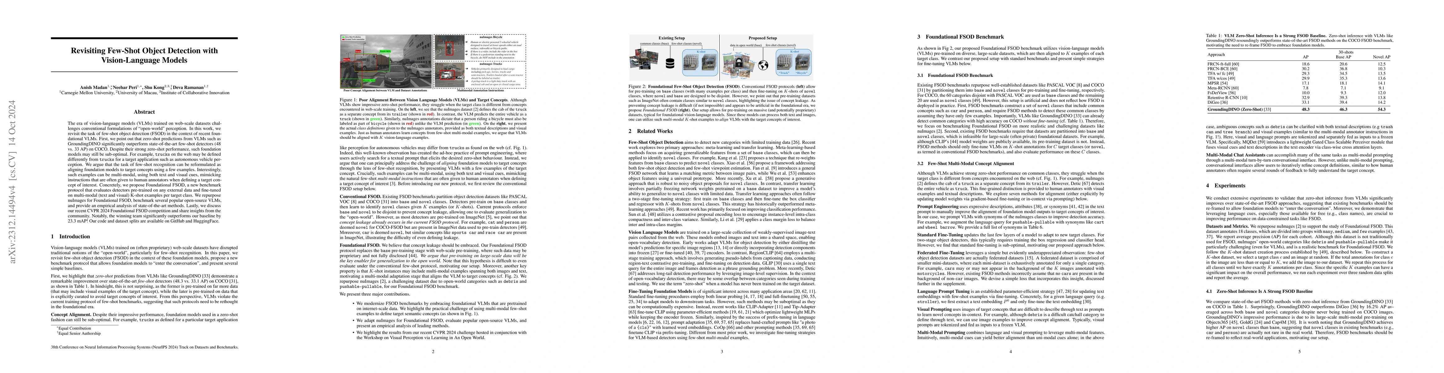 Thumbnail for Revisiting Few-Shot Object Detection with Vision-Language Models