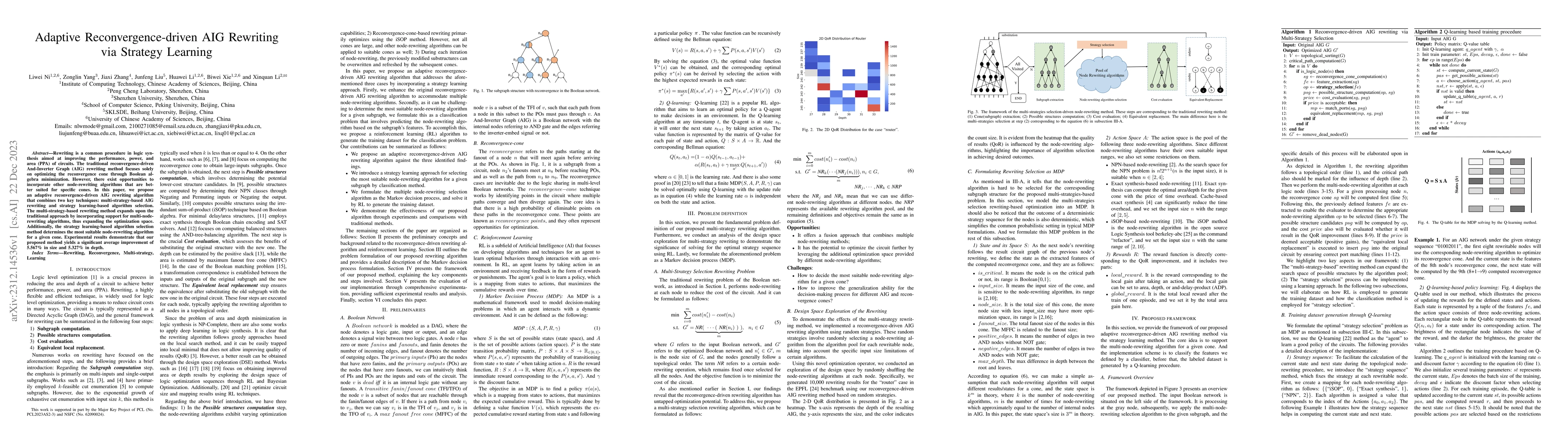 Thumbnail for Adaptive Reconvergence-driven AIG Rewriting via Strategy Learning