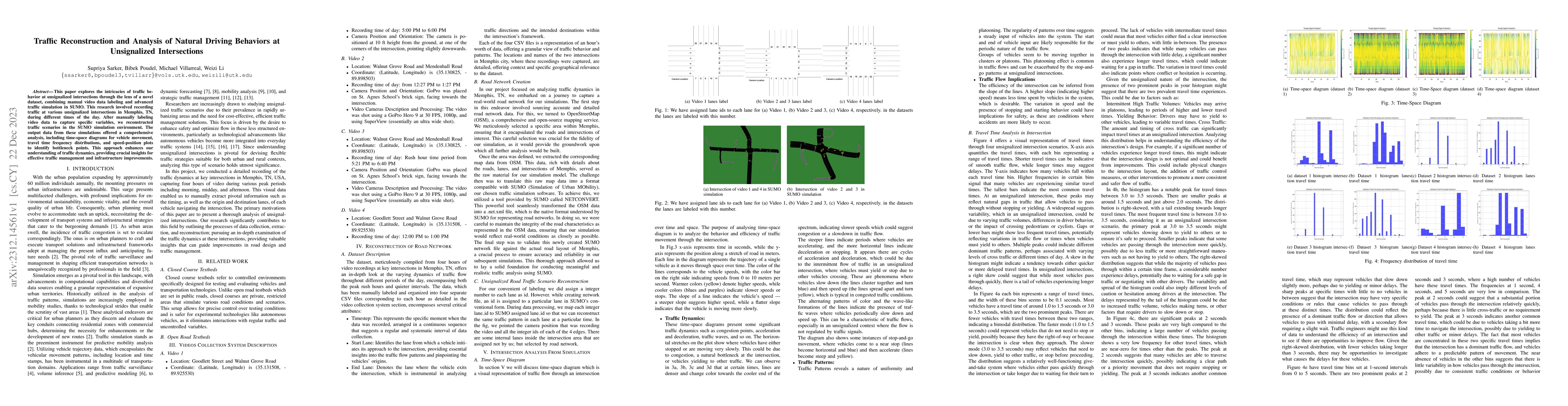 Thumbnail for Traffic Reconstruction and Analysis of Natural Driving Behaviors at
  Unsignalized Intersections
