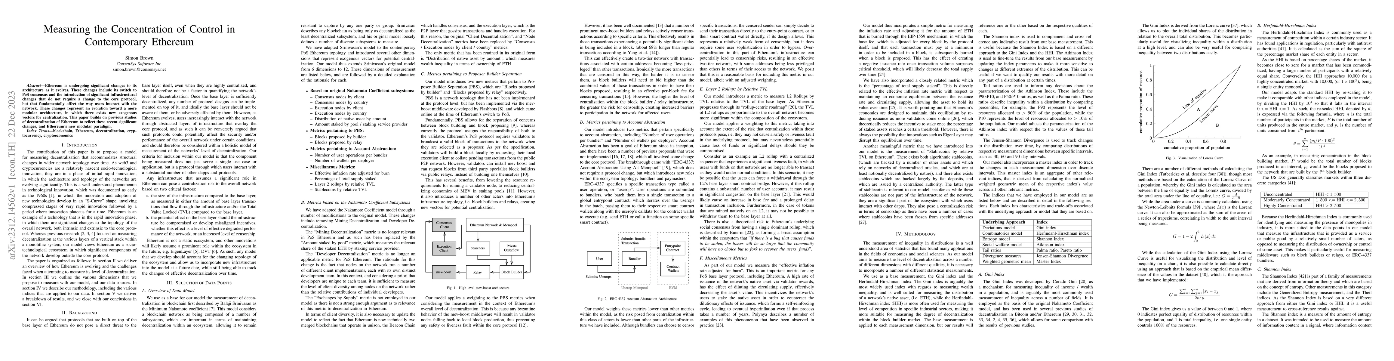 Thumbnail for Measuring the Concentration of Control in Contemporary Ethereum