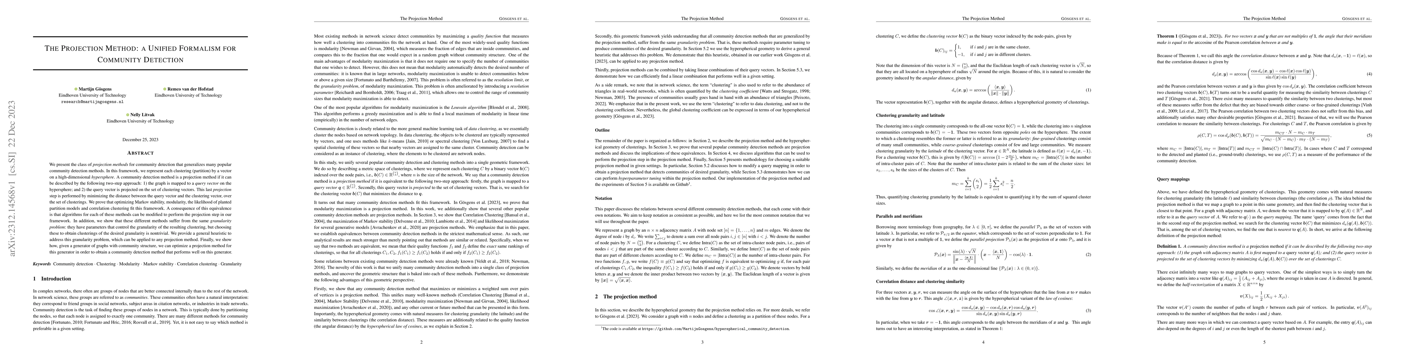 Thumbnail for The Projection Method: a Unified Formalism for Community Detection