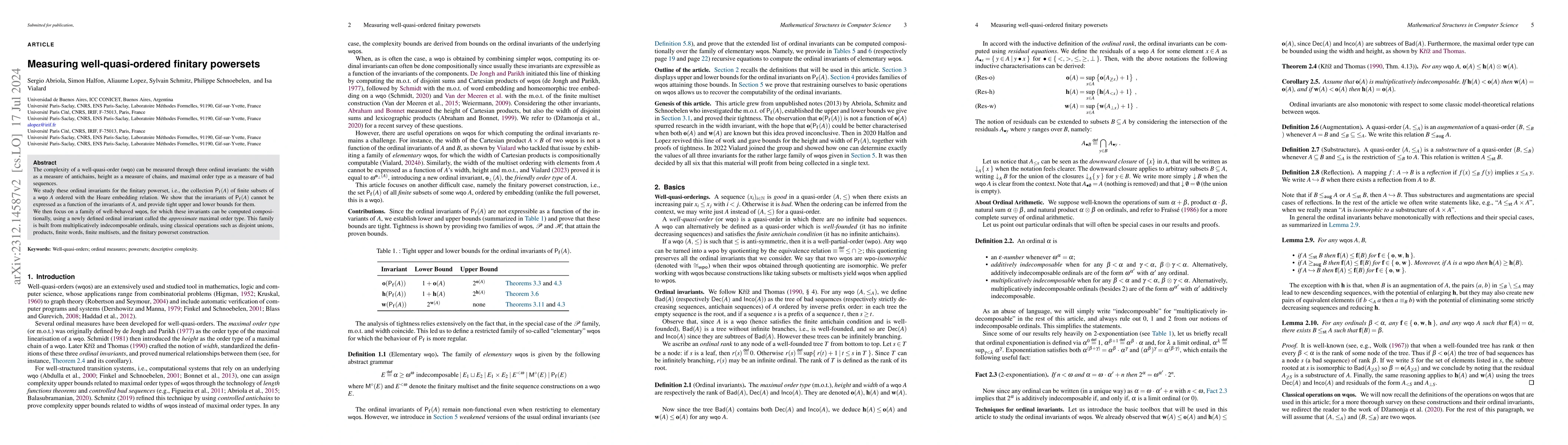Thumbnail for Measuring well quasi-ordered finitary powersets