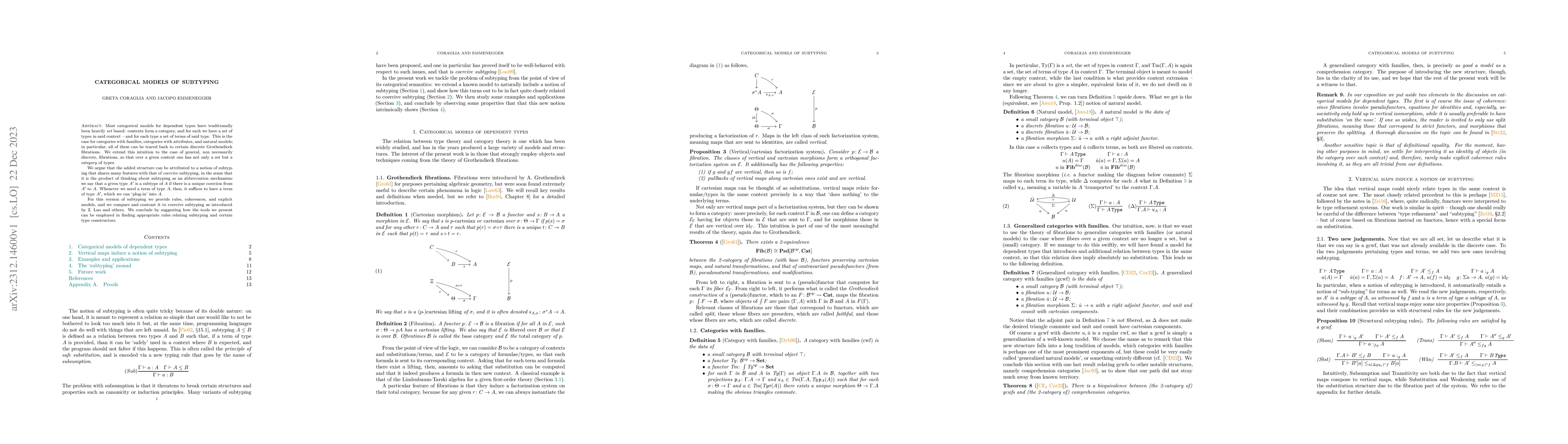 Thumbnail for Categorical models of subtyping