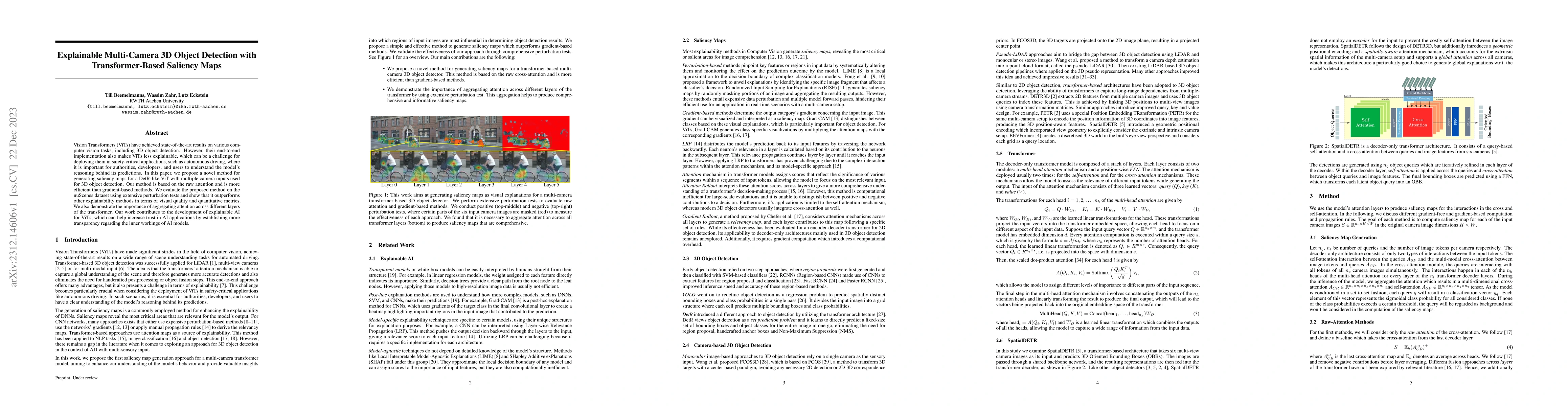 Thumbnail for Explainable Multi-Camera 3D Object Detection with Transformer-Based
  Saliency Maps