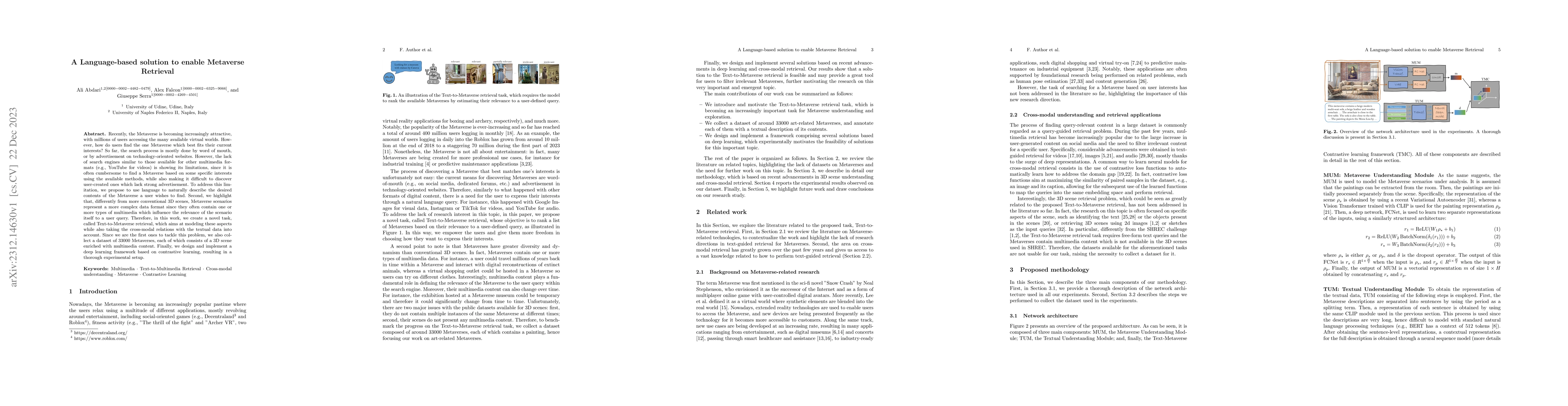 Thumbnail for A Language-based solution to enable Metaverse Retrieval