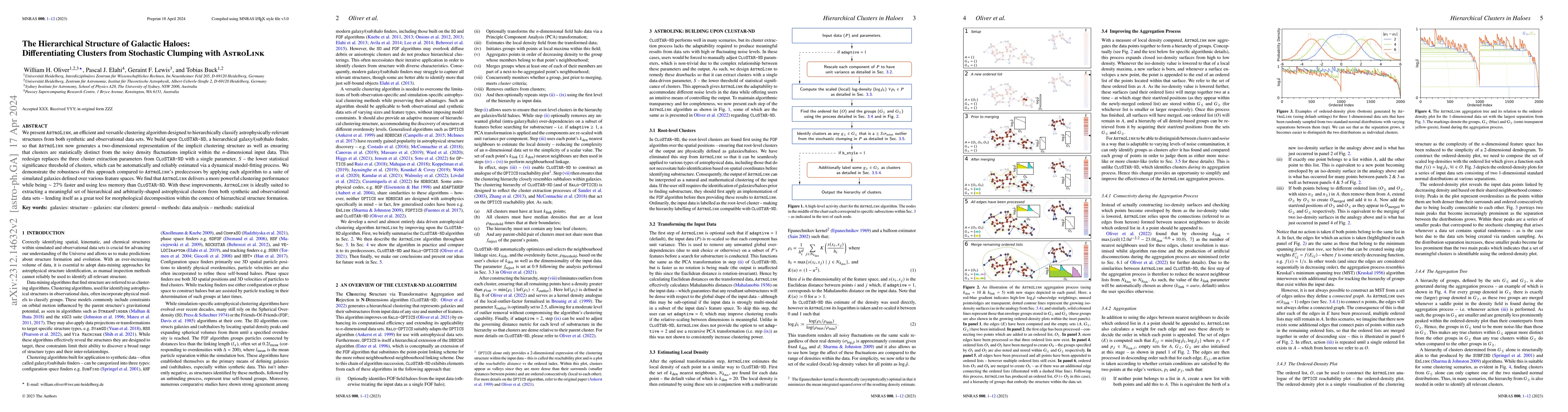 Thumbnail for The Hierarchical Structure of Galactic Haloes: Differentiating Clusters
  from Stochastic Clumping with AstroLink