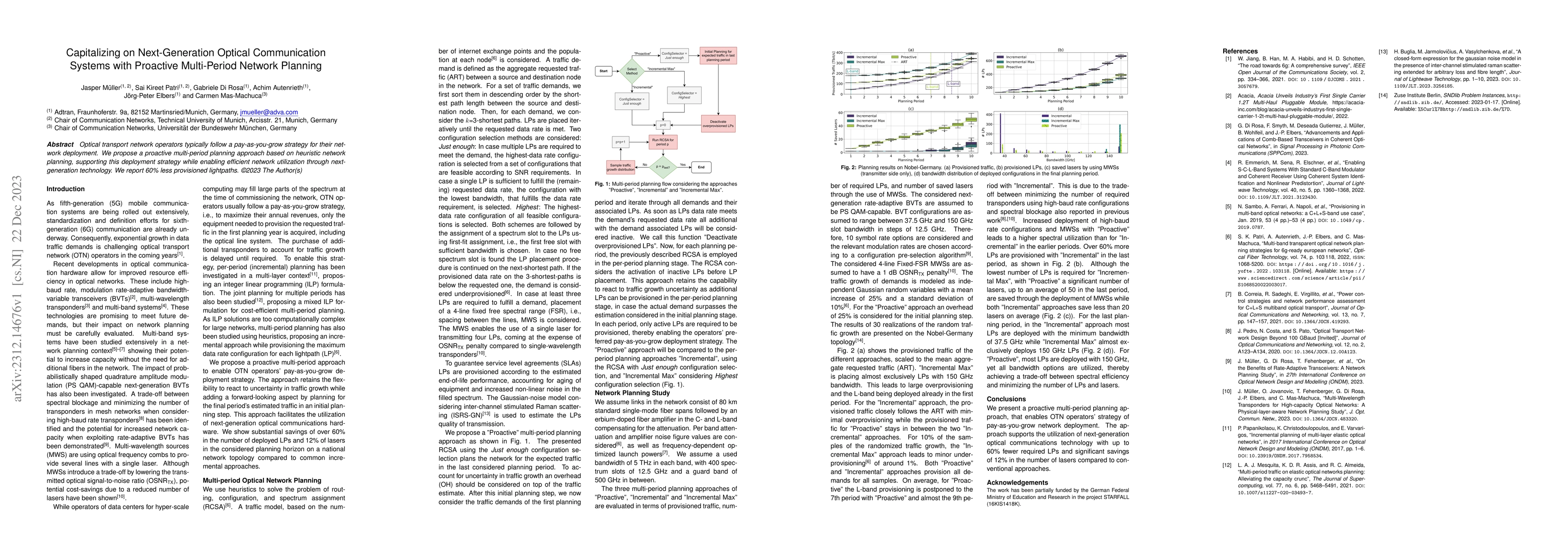 Thumbnail for Capitalizing on Next-Generation Optical Communication Systems with
  Proactive Multi-Period Network Planning
