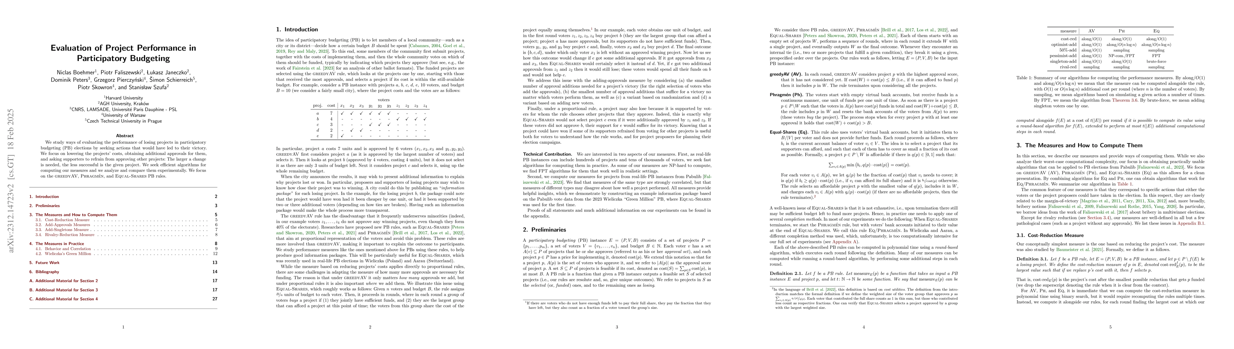 Thumbnail for Evaluation of Project Performance in Participatory Budgeting